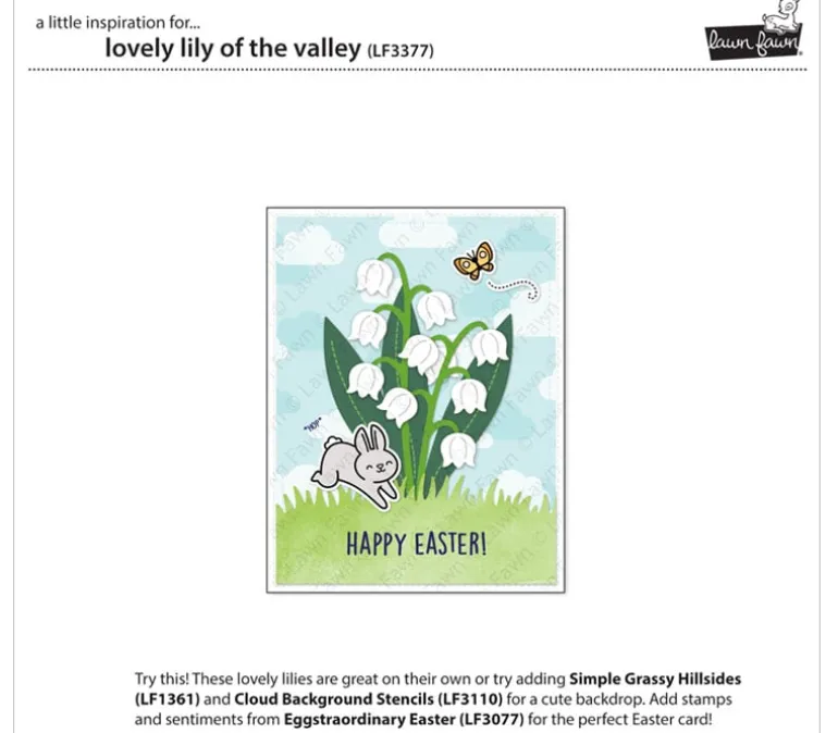 Lawn Fawn Die – Lovely Lily of the Valley