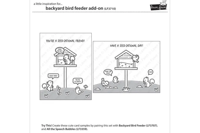 Lawn Fawn Dies Build-A-Bird Feeder