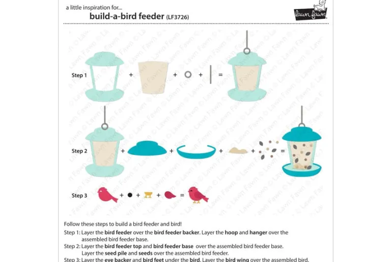 Lawn Fawn Dies Build-A-Bird Feeder