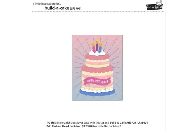 Lawn Fawn Die Set – Build-A-Cake Add-On