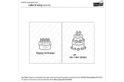 Lawn Fawn Die Set – Cake it Easy Add-On