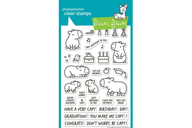 Lawn Fawn Die Set – Capybaras!