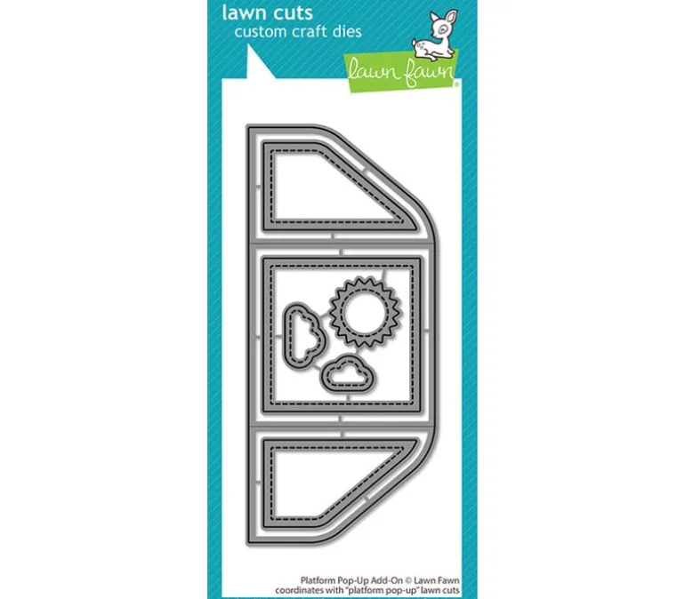 Lawn Fawn Die Set – Platform Pop-Up Picket Fence Fence Wrap-Around