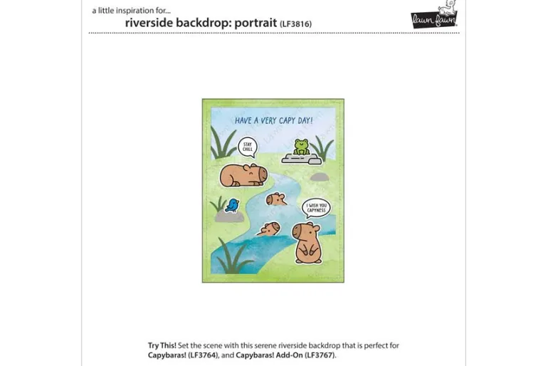 Lawn Fawn Die Set – Riverside Backdrop Portrait
