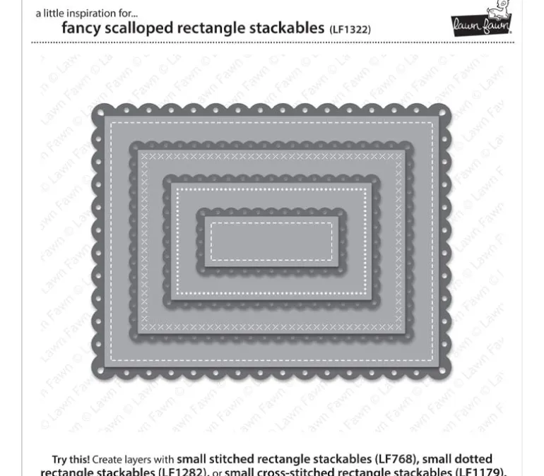 Lawn Fawn Dies – Fancy Scalloped Rectangle Stackables