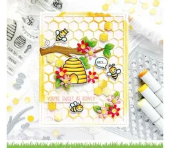 Lawn Fawn Dies – Honeycomb Backdrop