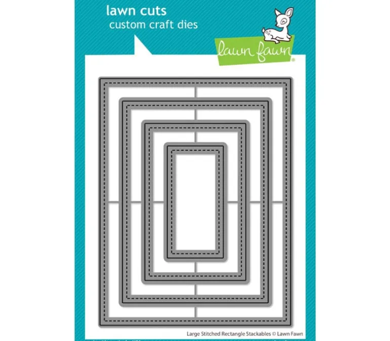 Lawn Fawn Dies – Large Stitched Rectangle Stackable