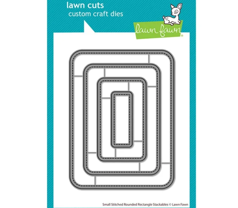 Lawn Fawn Die – Small Stitched Rounded Rectangle Stackables