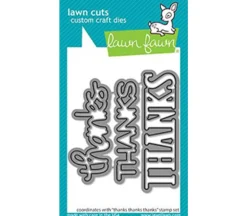 Lawn Fawn Dies – Thanks Thanks Thanks