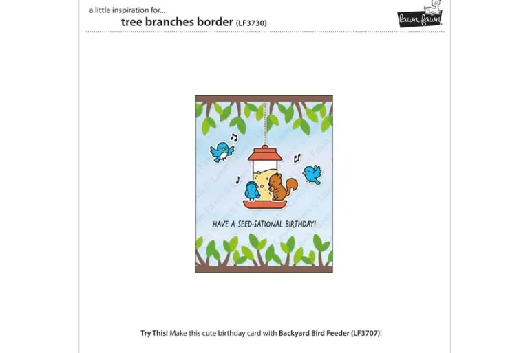 Lawn Fawn Dies Tree Branches Border