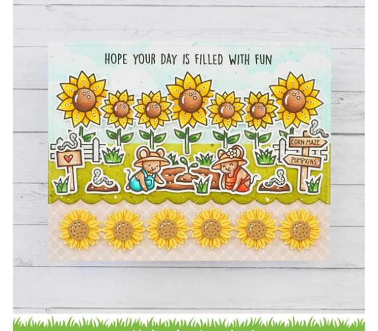 Lawn Fawn Die – Sunflower Border