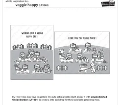 Lawn Fawn Die – Veggie Happy