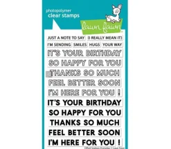 Lawn Fawn Offset Sayings Everyday Stamp