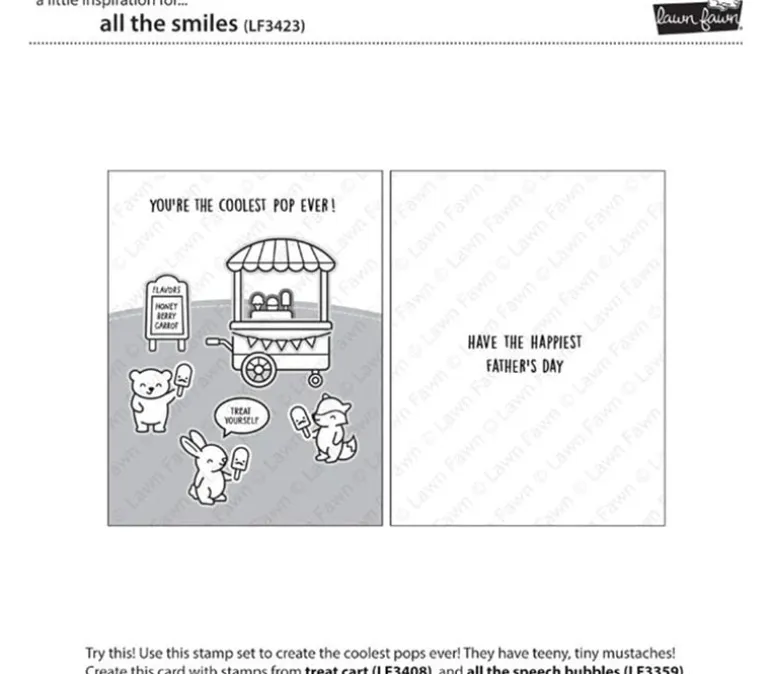 Lawn Fawn Stamp – All The Smiles