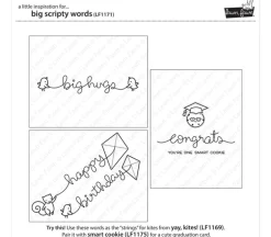 Lawn Fawn Stamp – Big Scripty Words