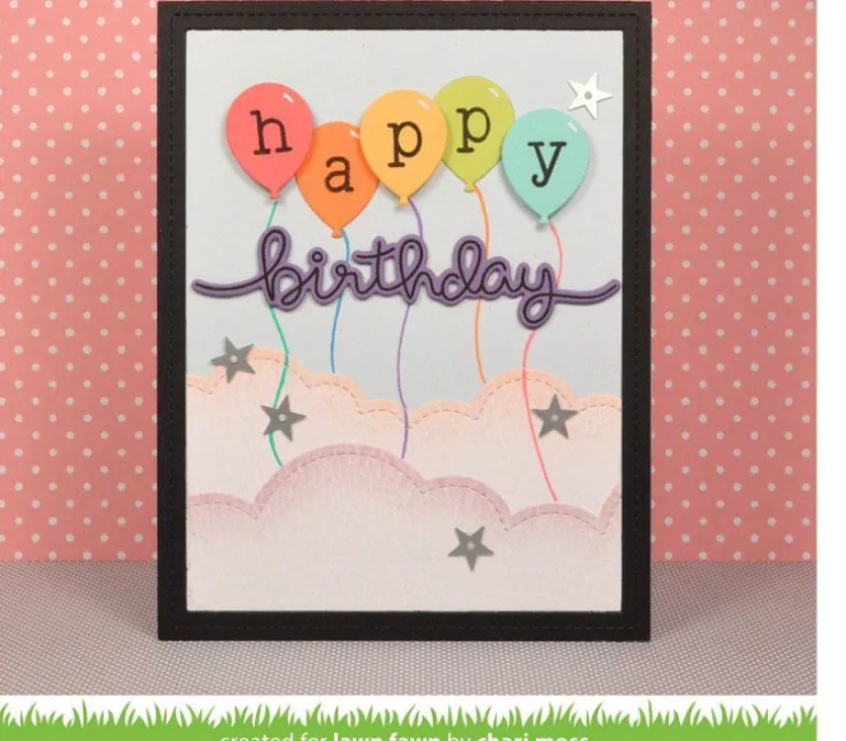 Lawn Fawn Stamp – Big Scripty Words