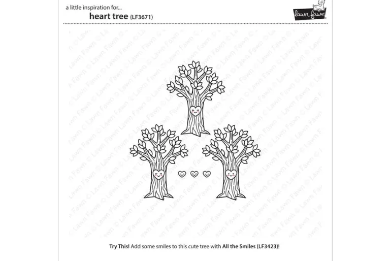 Lawn Fawn Stamp – Heart Tree
