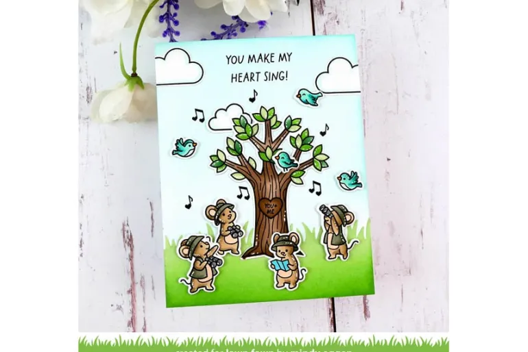 Lawn Fawn Stamp – Heart Tree