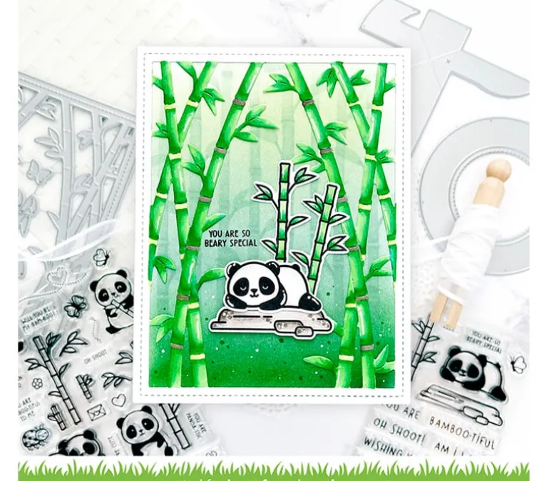 Lawn Fawn Stamp – I Heart Panda Add-On