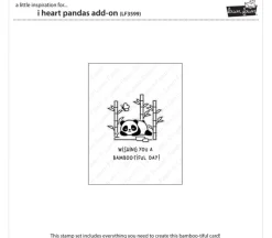 Lawn Fawn Stamp – I Heart Panda Add-On