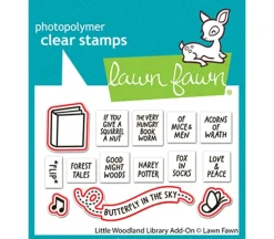 Lawn Fawn Stamp – Little Woodland Library