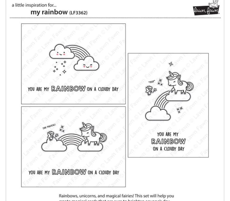 Lawn Fawn Stamp – My Rainbow
