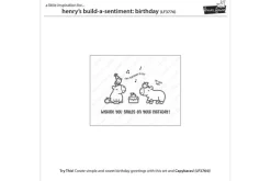 Lawn Fawn Stamp Set – Henry’s Build-A-Sentiment: Birthday