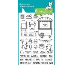Lawn Fawn Stamp Set – Treat Cart Tacos Sentiment Add-On