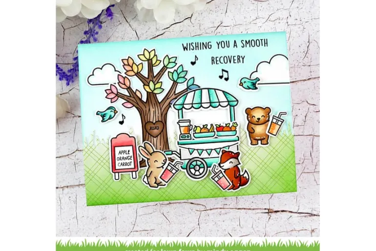 Lawn Fawn Stamp Set – Treat Cart Tacos Add-On