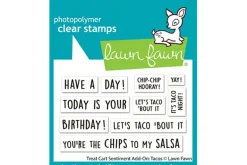 Lawn Fawn Stamp Set – Treat Cart Tacos Add-On