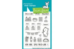 Lawn Fawn Stamp Set – Treat Cart Tacos Add-On