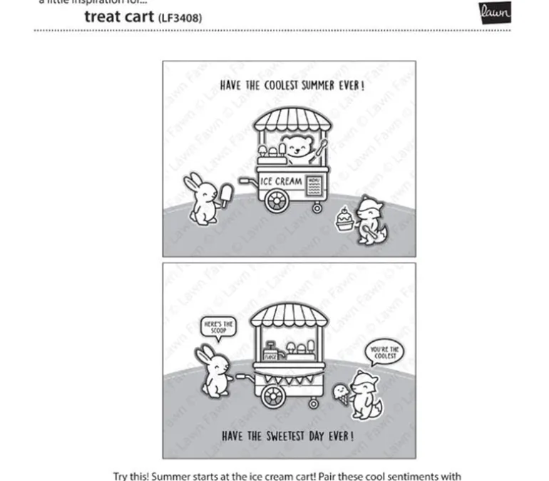 Lawn Fawn Stamp Set – Treat Cart Tacos Add-On