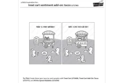 Lawn Fawn Stamp Set – Treat Cart Tacos Add-On