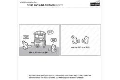 Lawn Fawn Stamp Set – Treat Cart Tacos Add-On
