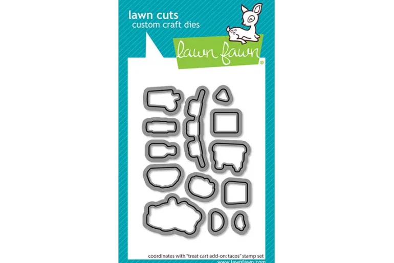 Lawn Fawn Stamp Set – Treat Cart Tacos Add-On