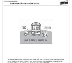 Lawn Fawn Stamp Set – Treat Cart Coffee Add-On