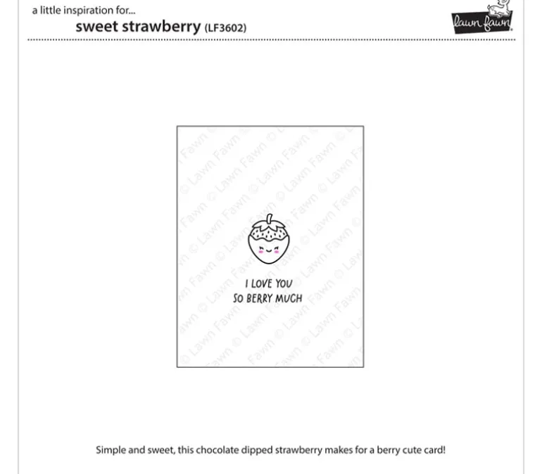 Lawn Fawn Stamp – Sweet Strawberry