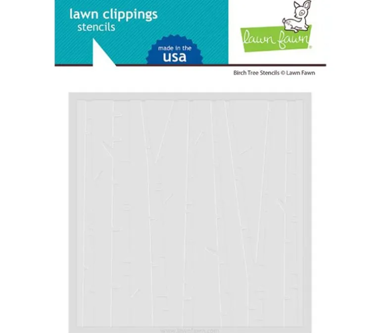 Lawn Fawn Stencil – Birch Tree
