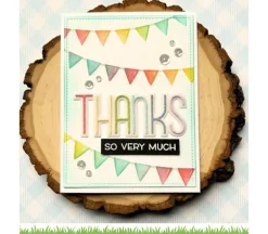 Lawn Fawn Stencil – Bunting Background