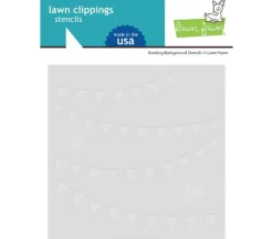 Lawn Fawn Stencil – Bunting Background