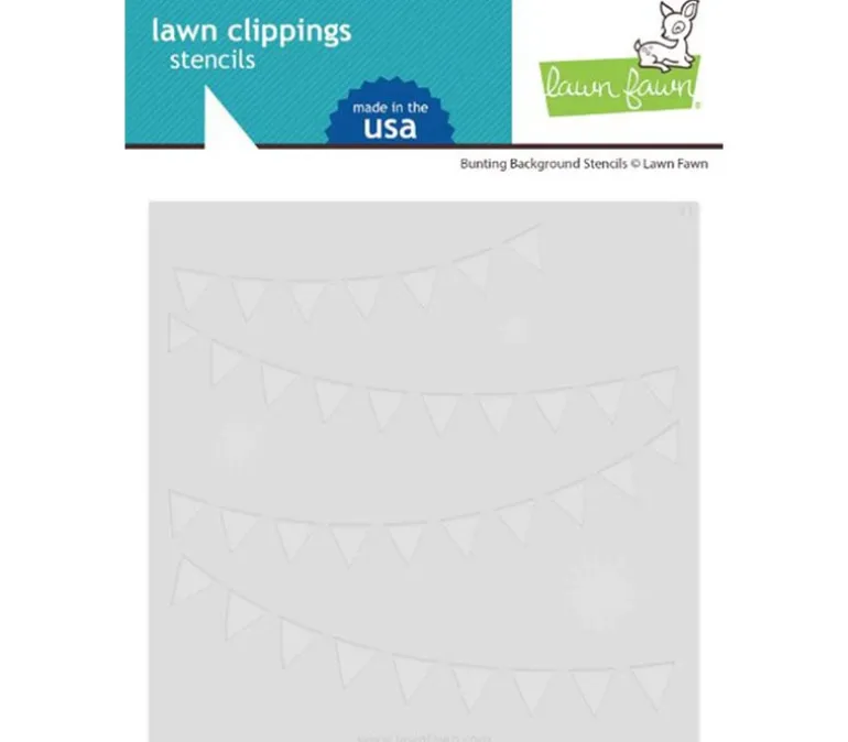 Lawn Fawn Stencil – Bunting Background