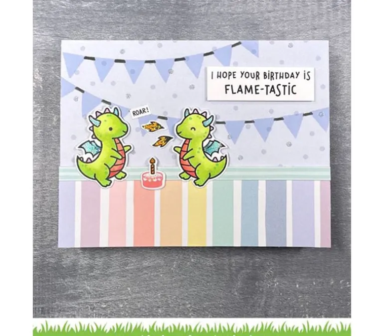 Lawn Fawn Stencil – Bunting Background