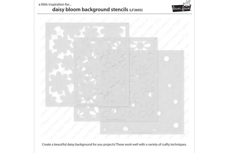 Lawn Fawn Stencil – Daisy Bloom Background