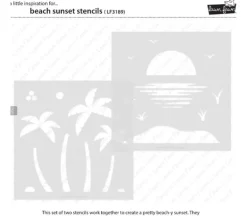 Lawn Fawn Stencils – Beach Sunset