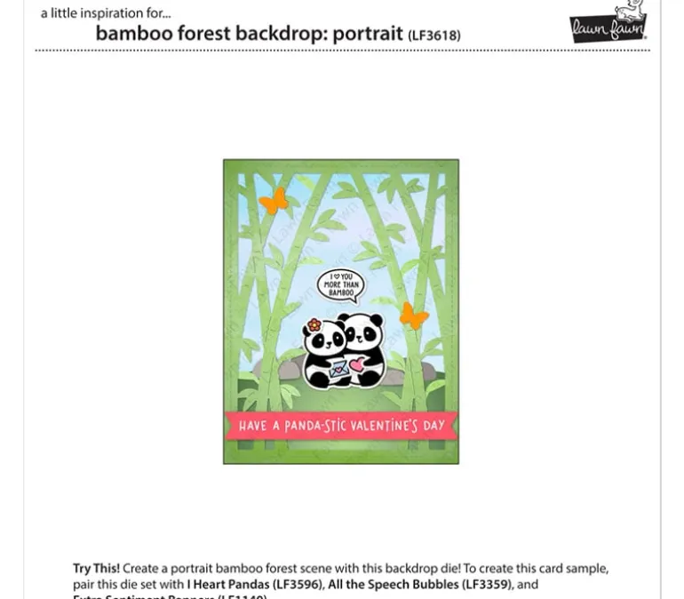 Lawn Fawn Washi Tape – I Heart Pandas