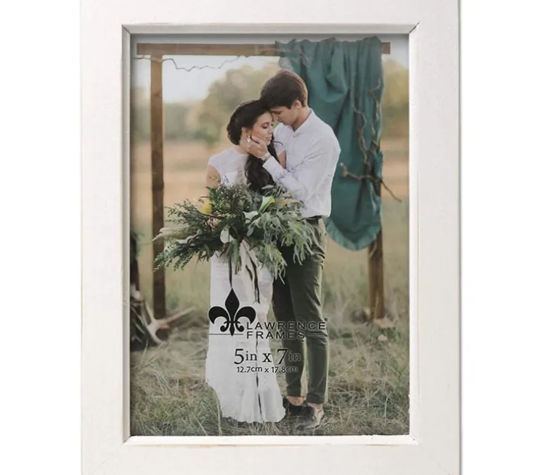 Lawrence Abbey Frame – 5-inch x 7-inch – White