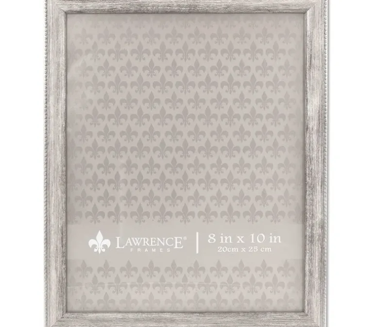 Lawrence Classic Beaded Frame – Silver (view sizes)`