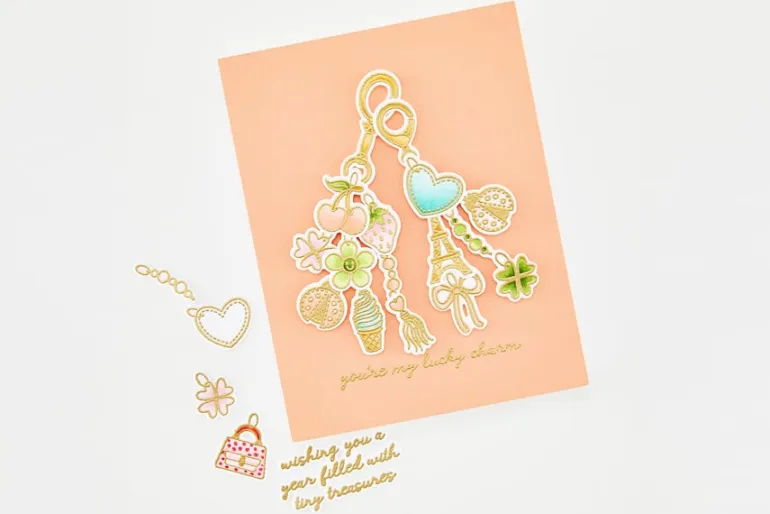 Layered Magical Fuchsia Stencil by Alex Syberia Designs