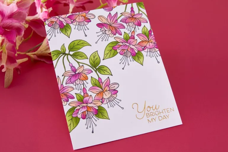 Layered Magical Fuchsia Stencil by Alex Syberia Designs