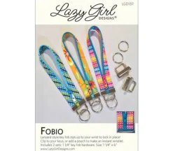Lazy Girl Fobio Key Fob Sewing Pattern. LGD137